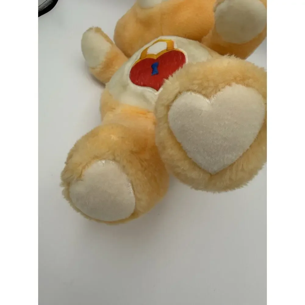 Care Bears Talking Secret Heart Plush Stuffed Animal Toy Vintage 80s Kenner Lock